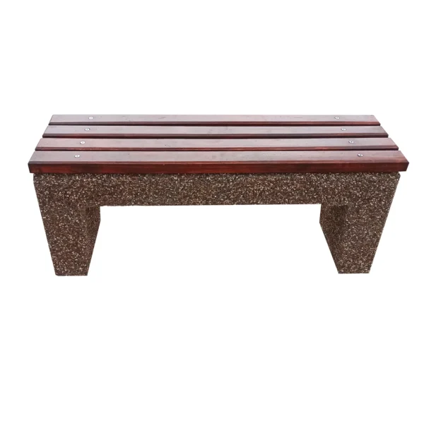 Banca-beton-cu-sezut-din-lemn-Alaska 5 ProUrban.ro banci stradale din beton