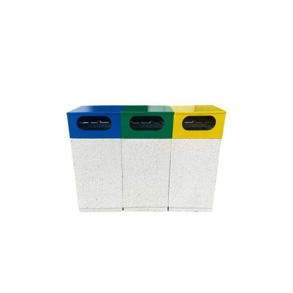 Set-cos-de-gunoi-stradal-selectiv-din-beton.ProUrban.ro Cosuri de gunoi selective din beton