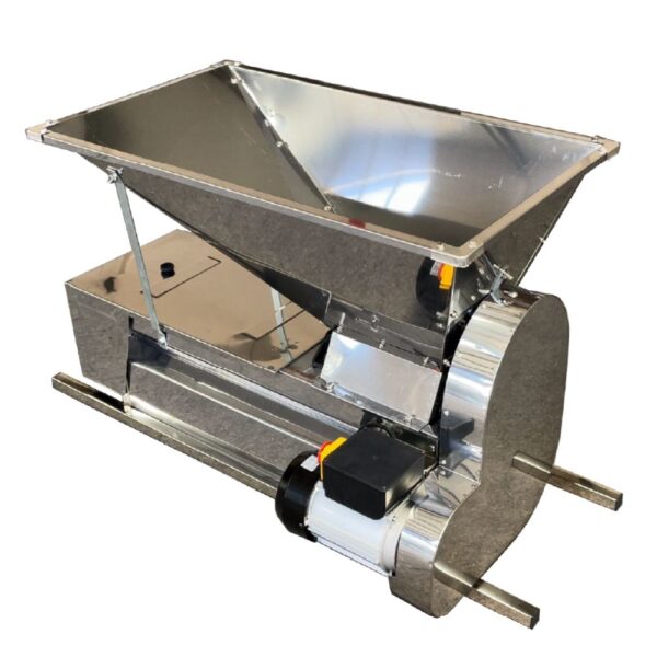 Zdrobitor de struguri electric integral din inox cu desciorchinator